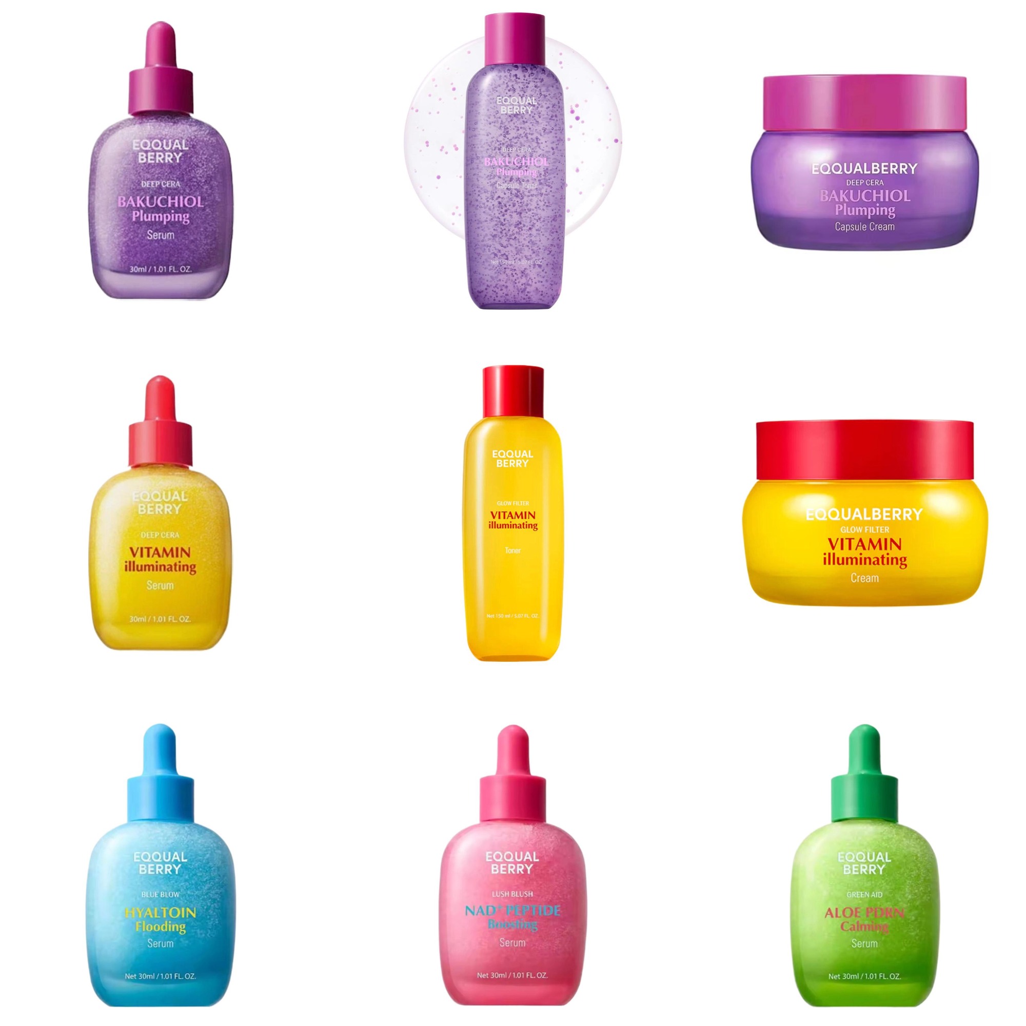Luxury Skincare Brands - Sérum Preenchedor EQQUALBERRY BAKUCHIOL 5.000 PPM