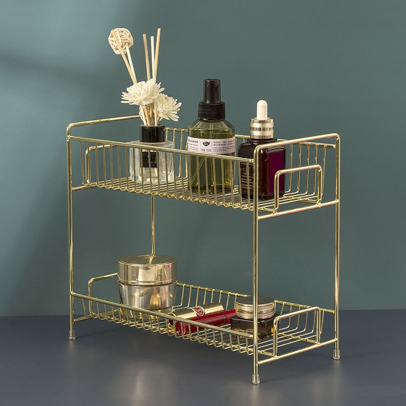Rack de cosméticos dourado de  - Luxury Skincare Tools avaliação e preço
