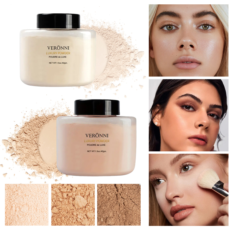 Pó de luxo de 6 cores, base fa - Luxury Skincare Tools avaliação e preço